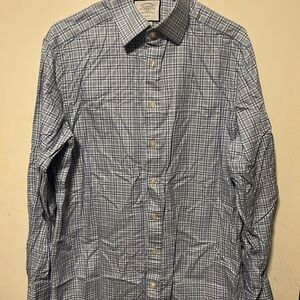 Charles Tyrwhitt slim fit Button Down blue men’s shirt size 16